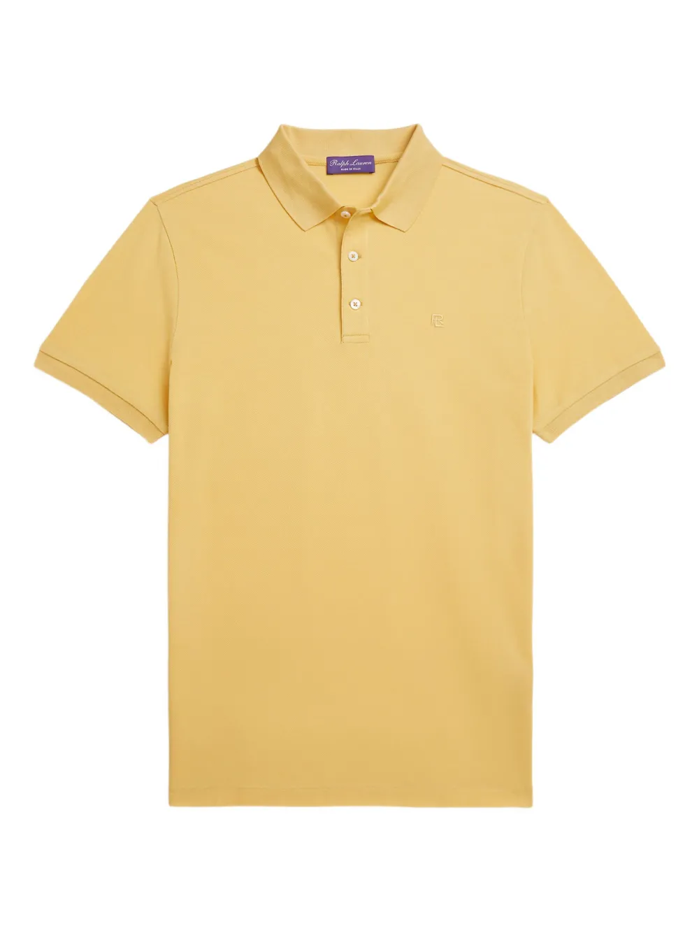 Ralph Lauren Purple Label Poloshirt met geborduurd logo Geel