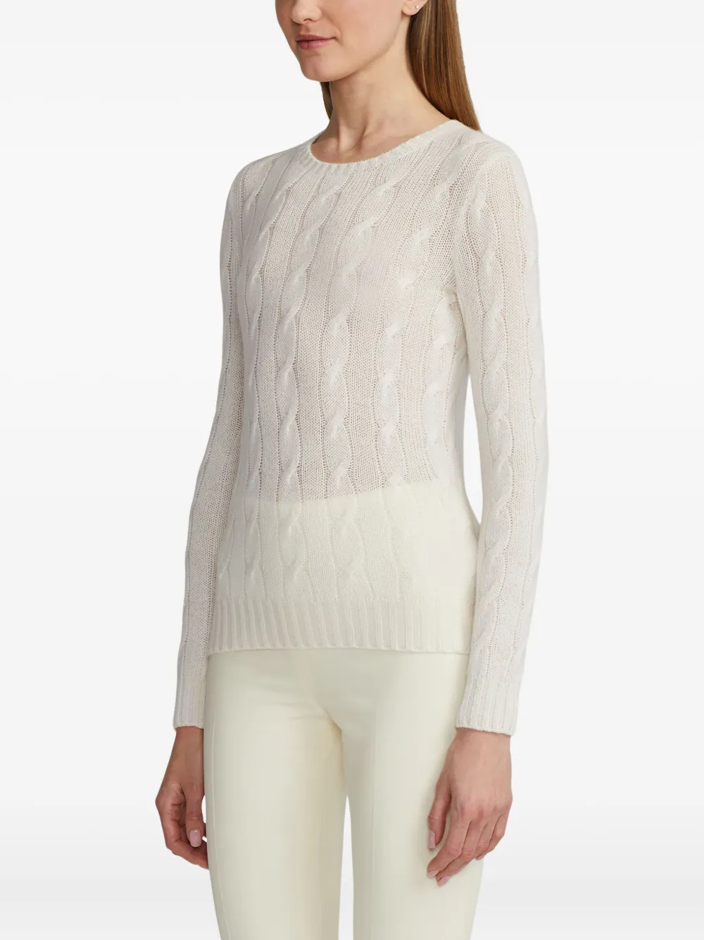 Ralph Lauren Collection Kabelgebreide trui Wit