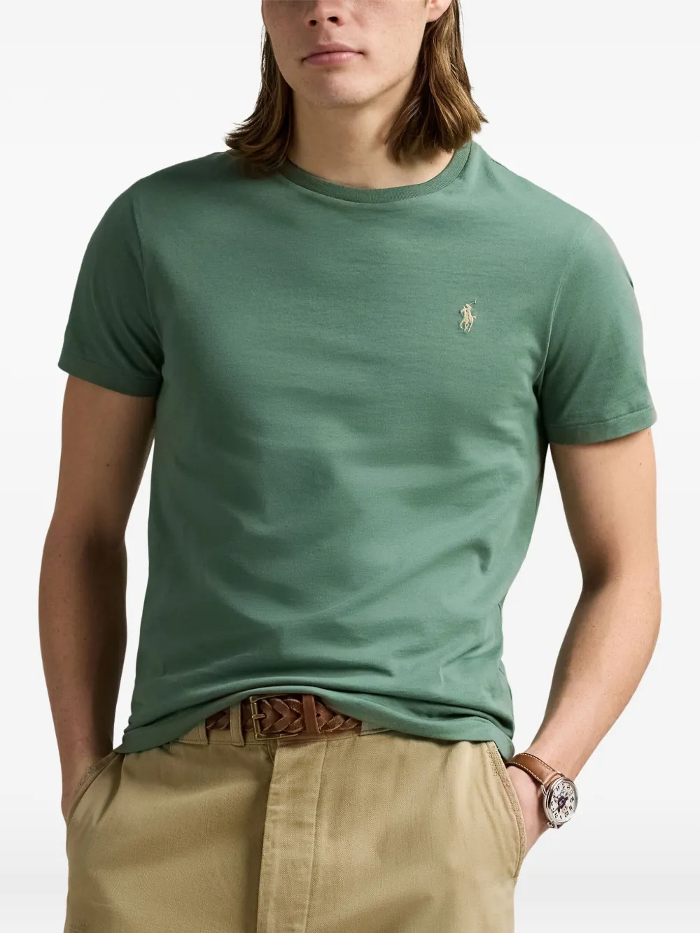Polo Ralph Lauren T-shirt met geborduurd logo Groen