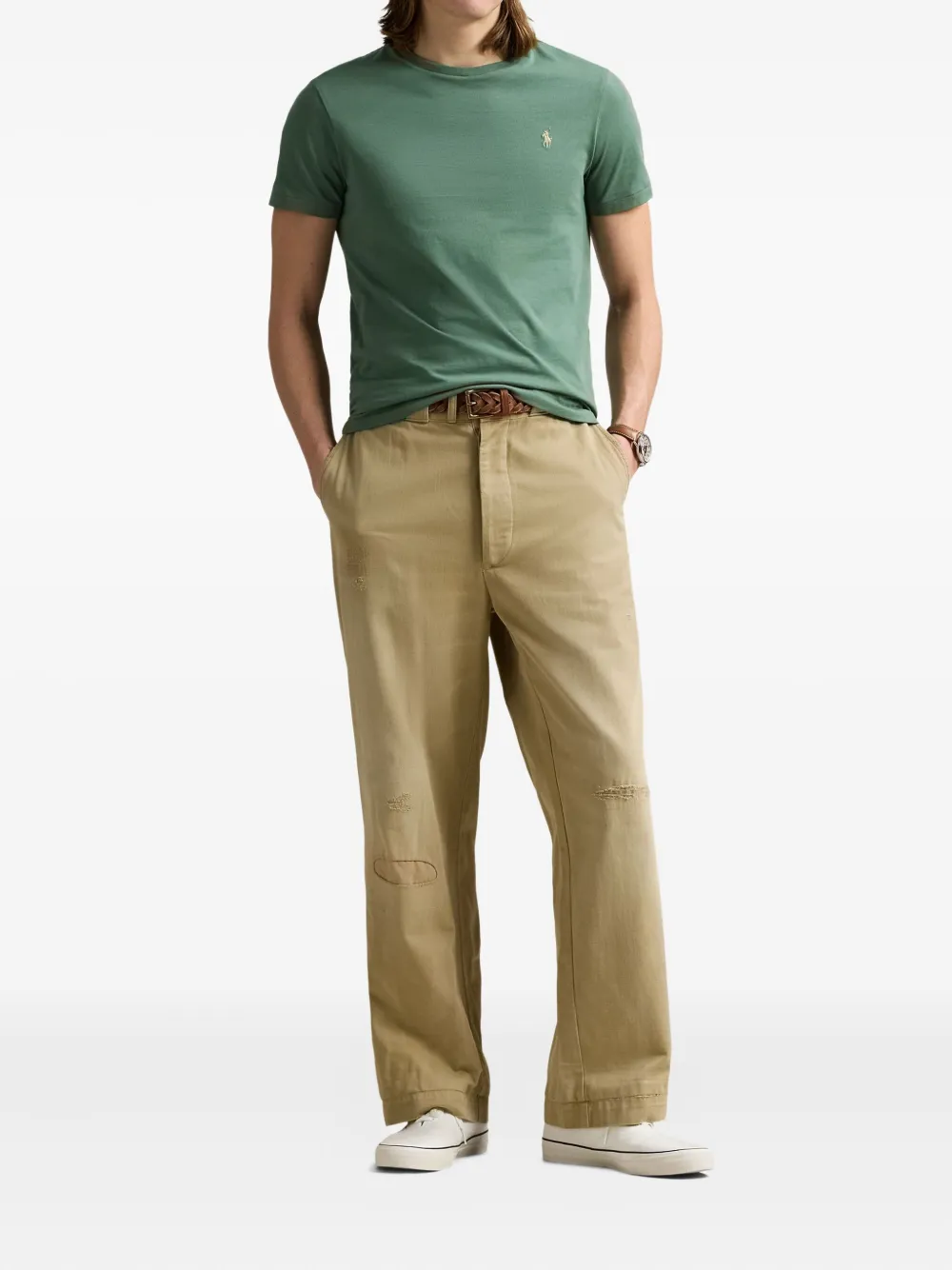 Polo Ralph Lauren T-shirt met geborduurd logo Groen