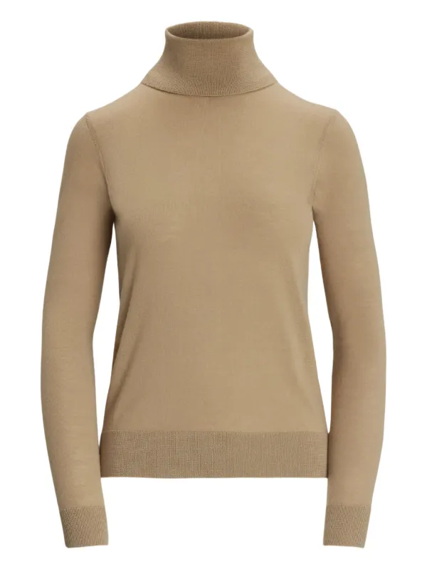 Ralph Lauren Collection Roll-neck Cashmere Sweater in Neutrals