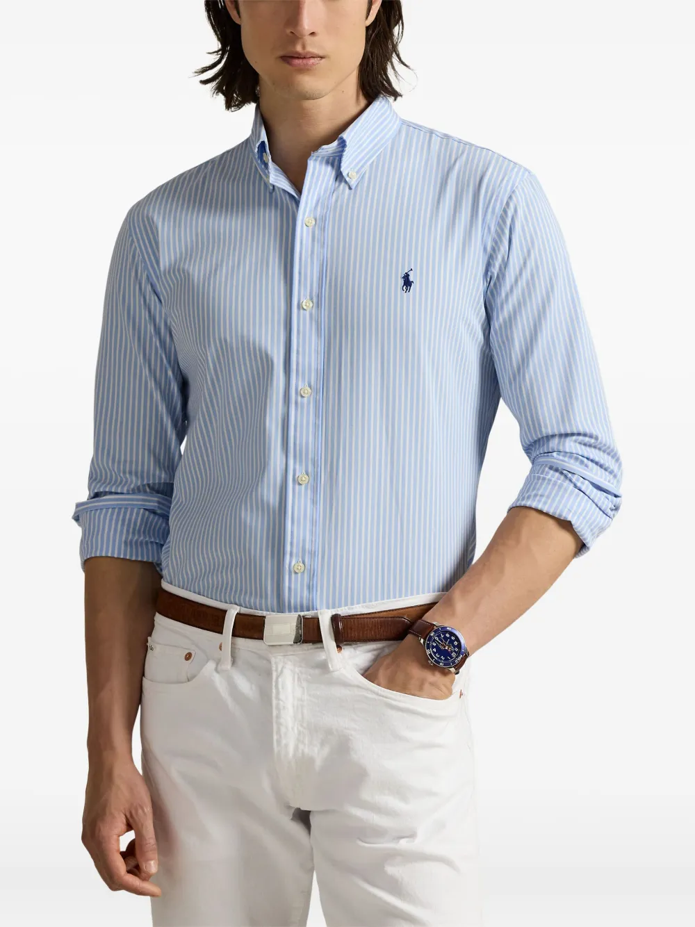 Polo Ralph Lauren Gestreept overhemd Blauw