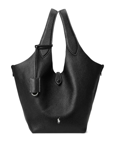 Polo Ralph Lauren pebble-texture top-handle bag