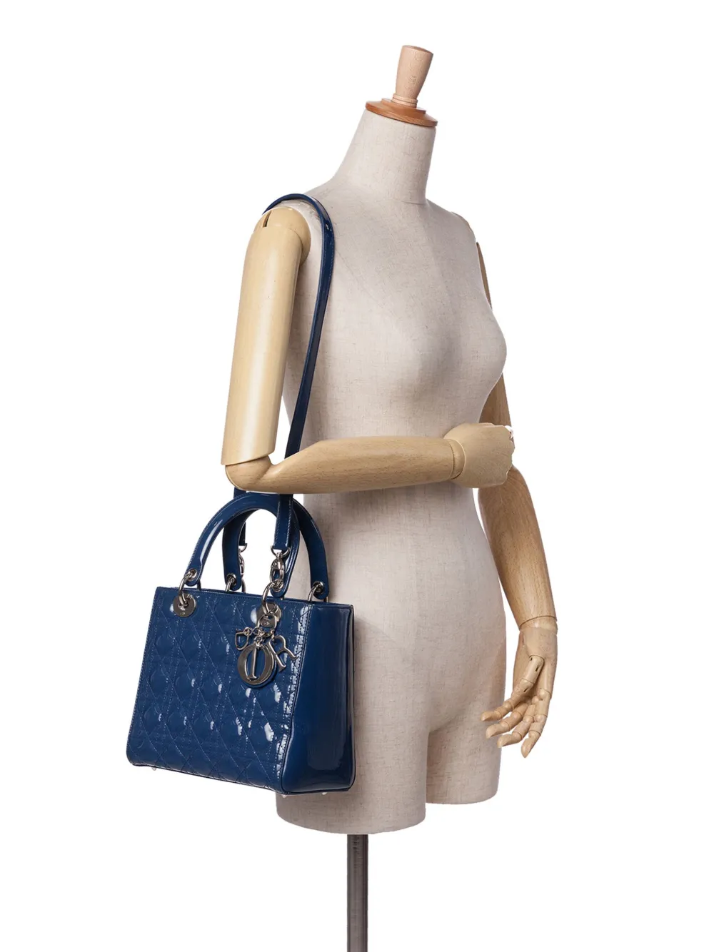 Christian Dior Pre-Owned 2015 Medium Patent Cannage Lady Dior satchel | Pre-Owned | Image 2