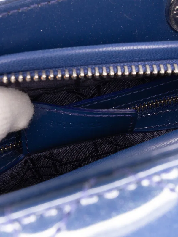 Christian Dior Pre-Owned 2015 ミディアム パテント カナージュ