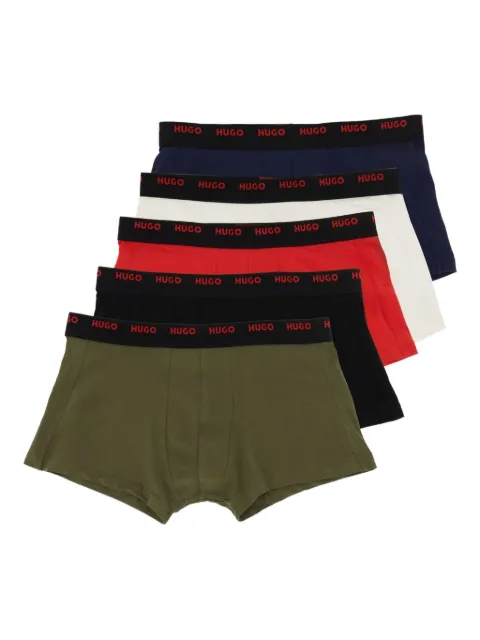 HUGO logo-waistband boxers (pack of five)