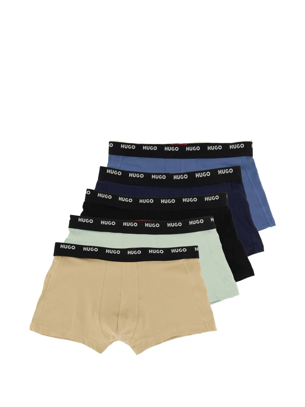 HUGO logo-waistband boxers (pack of five) - Verde