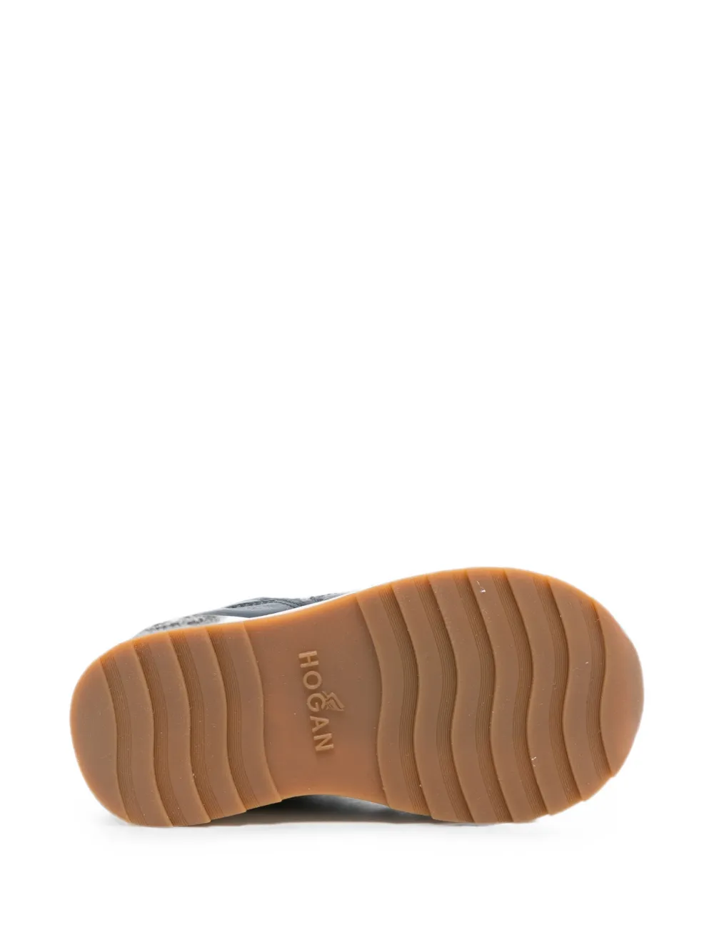 Hogan Kids logo-patch sneakers Blauw