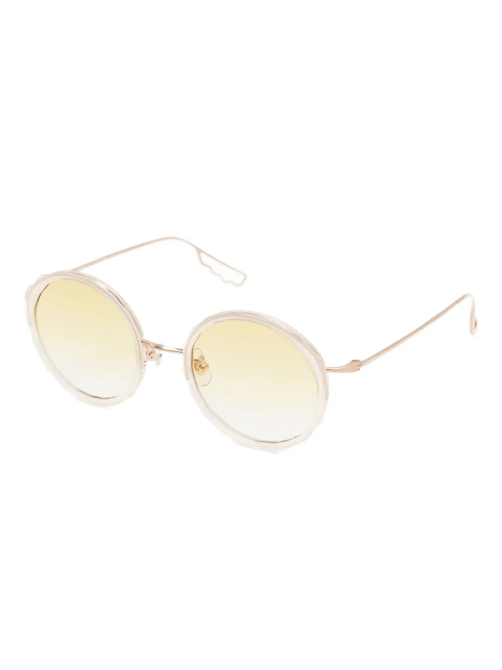 Megane and Me Zonnebril met rond montuur Goud
