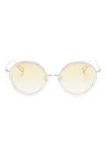 Megane and Me Gina round-frame sunglasses - Gold