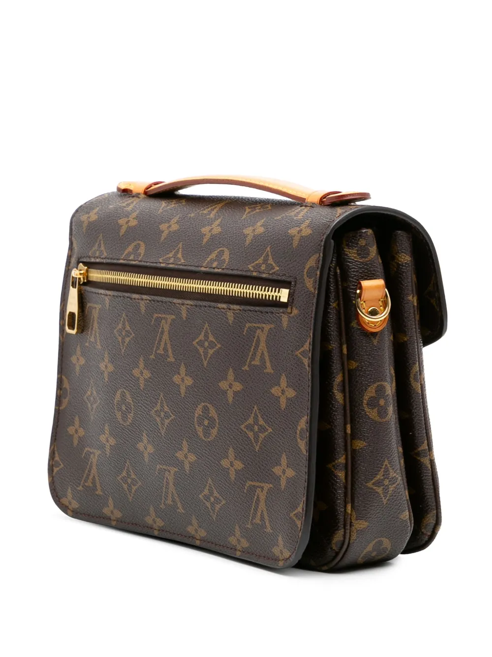 Pre-owned Louis Vuitton 2021-2025 Monogram Pochette Metis Satchel