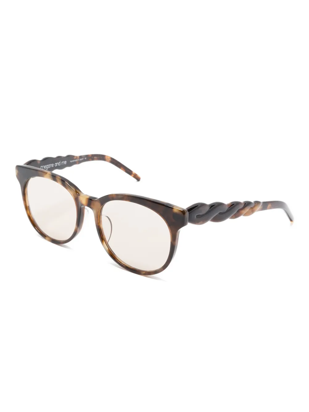 Megane and Me Olive twisted-embellishment sunglasses Bruin