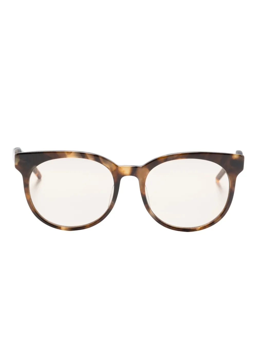 Megane and Me Olive twisted-embellishment sunglasses - ブラウン Megane and Me Olive twisted-embellishment sunglasses - ブラウン