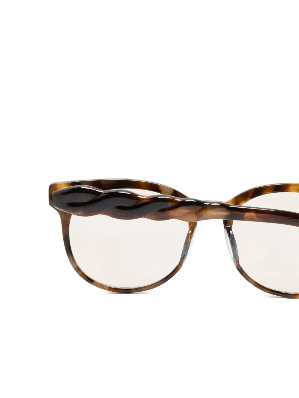 Megane and Me Olive twisted-embellishment sunglasses Bruin