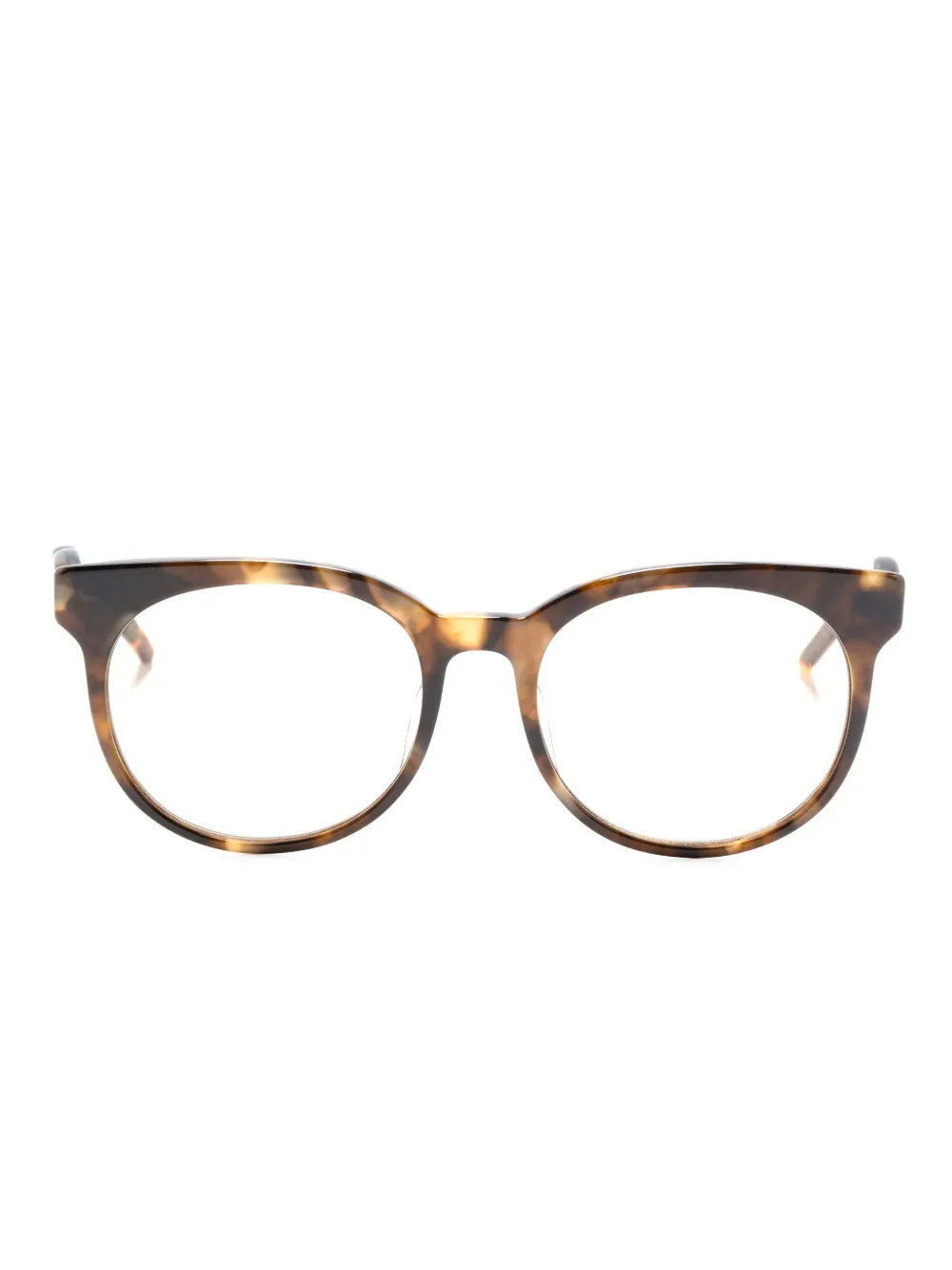 Megane and Me Olive zonnebril met gedraaid montuur Bruin