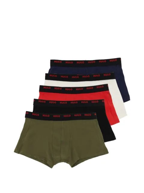 HUGO logo-waistband boxers (pack of five)