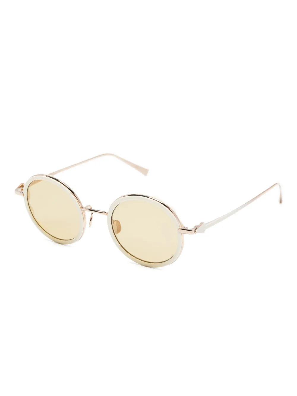 Megane and Me Rachel zonnebril met rond montuur Wit