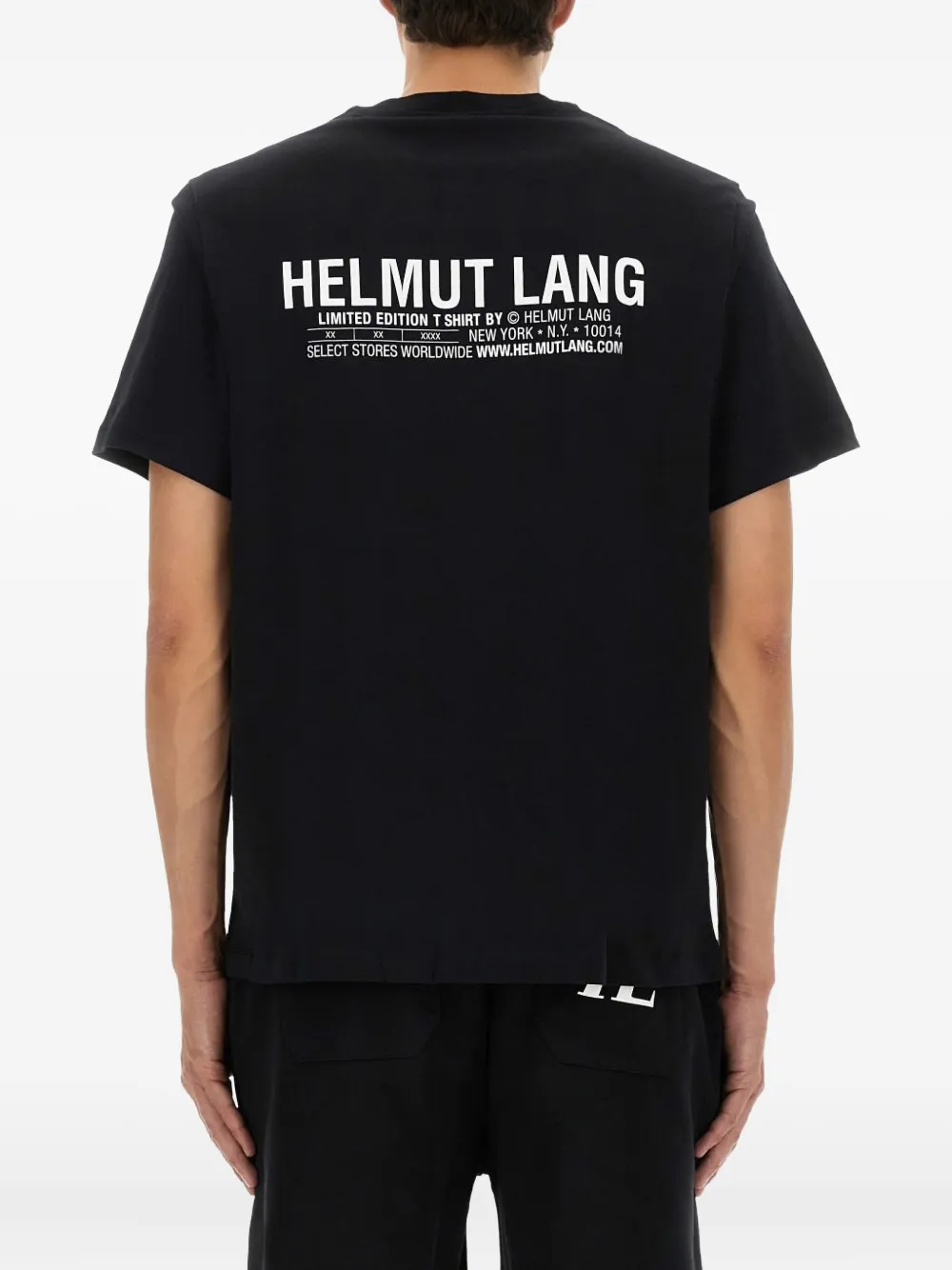 Helmut Lang logo-detail cotton T-shirt Zwart
