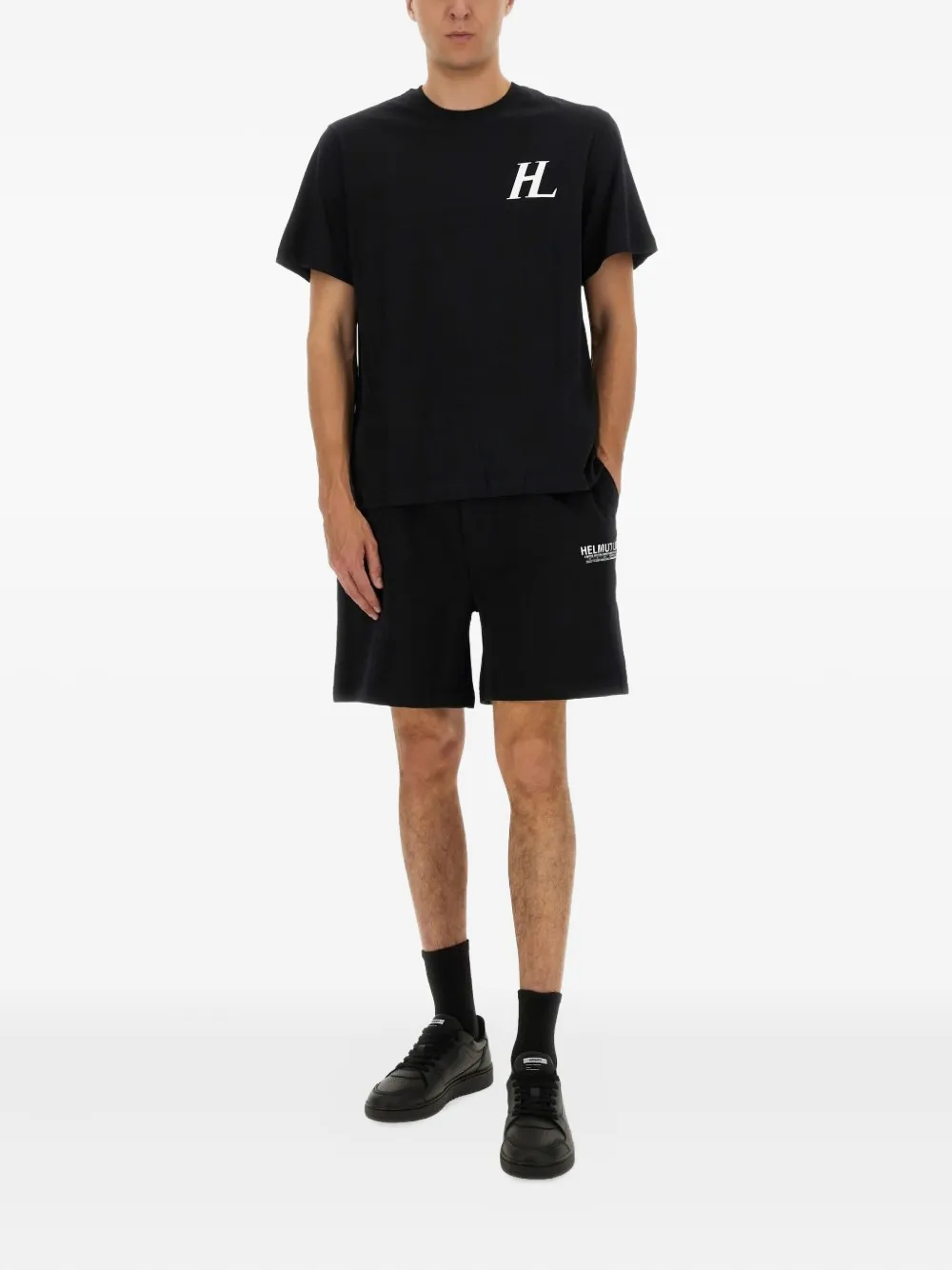 Helmut Lang logo-detail cotton T-shirt - Zwart