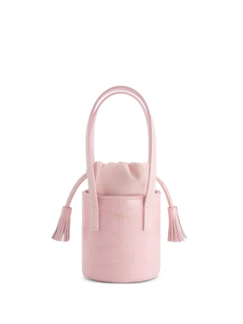 Giambattista Valli Bolsa bucket com efeito pele de crocodilo