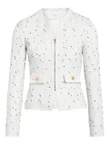 Giambattista Valli polka-dot bouclé jacket - White