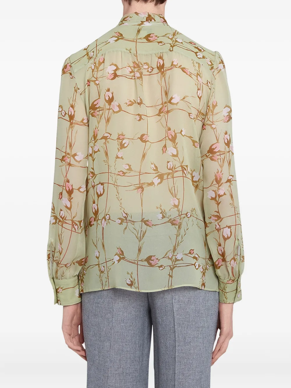 Giambattista Valli floral-print blouse Groen