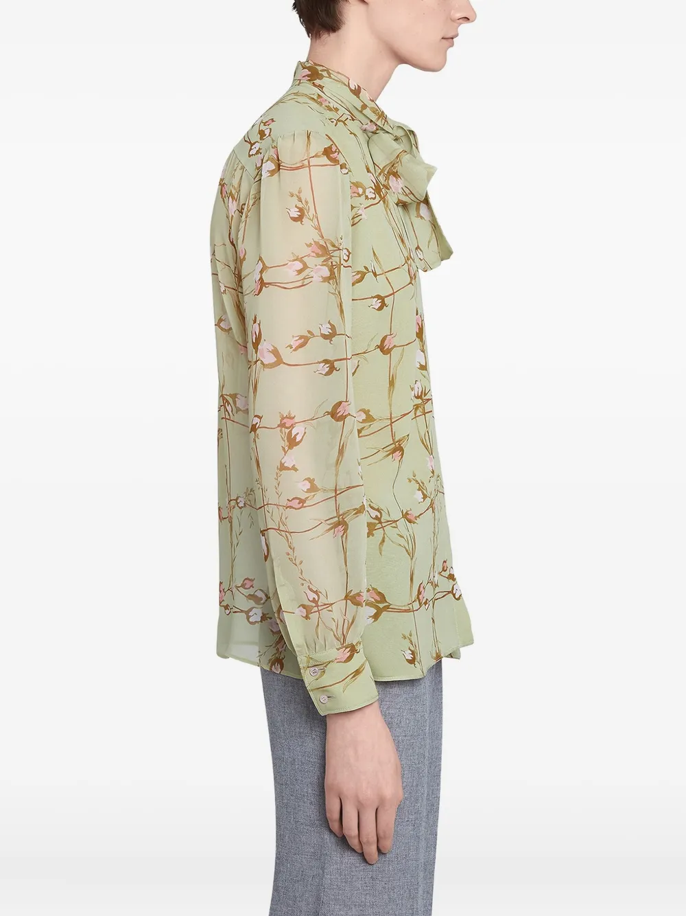 Giambattista Valli floral-print blouse Groen