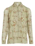 Giambattista Valli floral-print blouse - Green