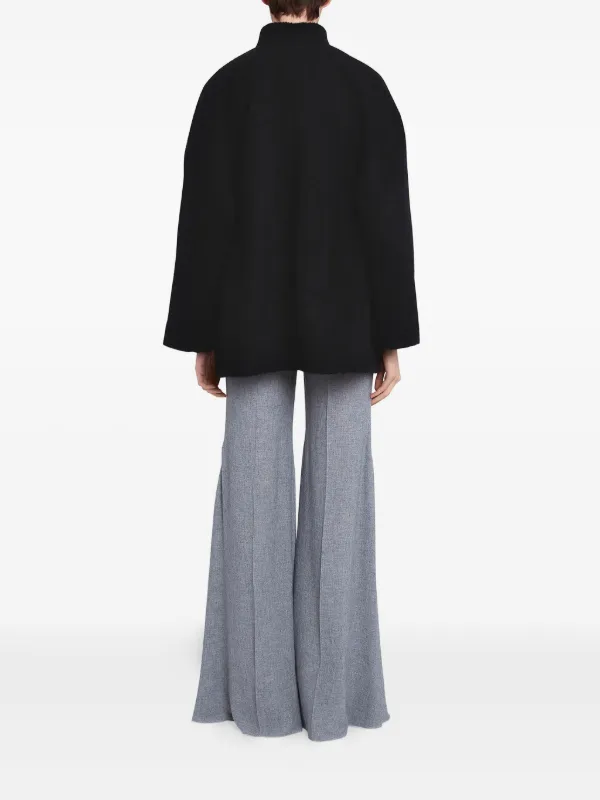 Giambattista Valli bow-detailed patch-pocket Coat | Black