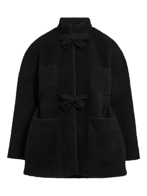 Giambattista Valli bow-detailed patch-pocket coat