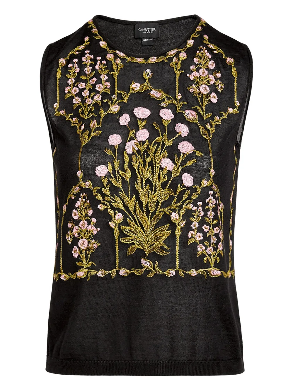 Giambattista Valli Mouwloze top Zwart