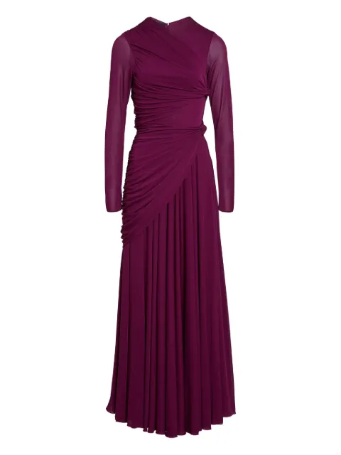 Giambattista Valli draped long-sleeve maxi dress