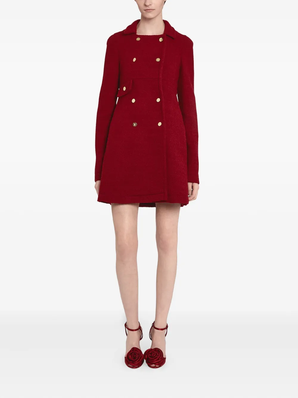 Giambattista Valli Jas met dubbele rij knopen Rood