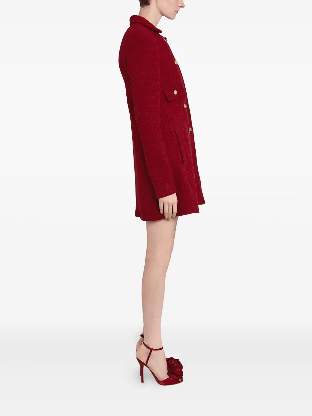 Giambattista Valli Jas met dubbele rij knopen Rood