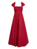 Giambattista Valli draped-shoulder maxi dress - Red