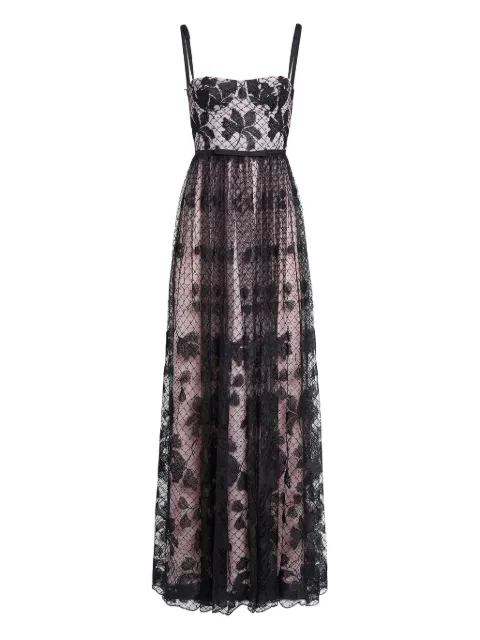 Giambattista Valli floral-embroidered corset dress