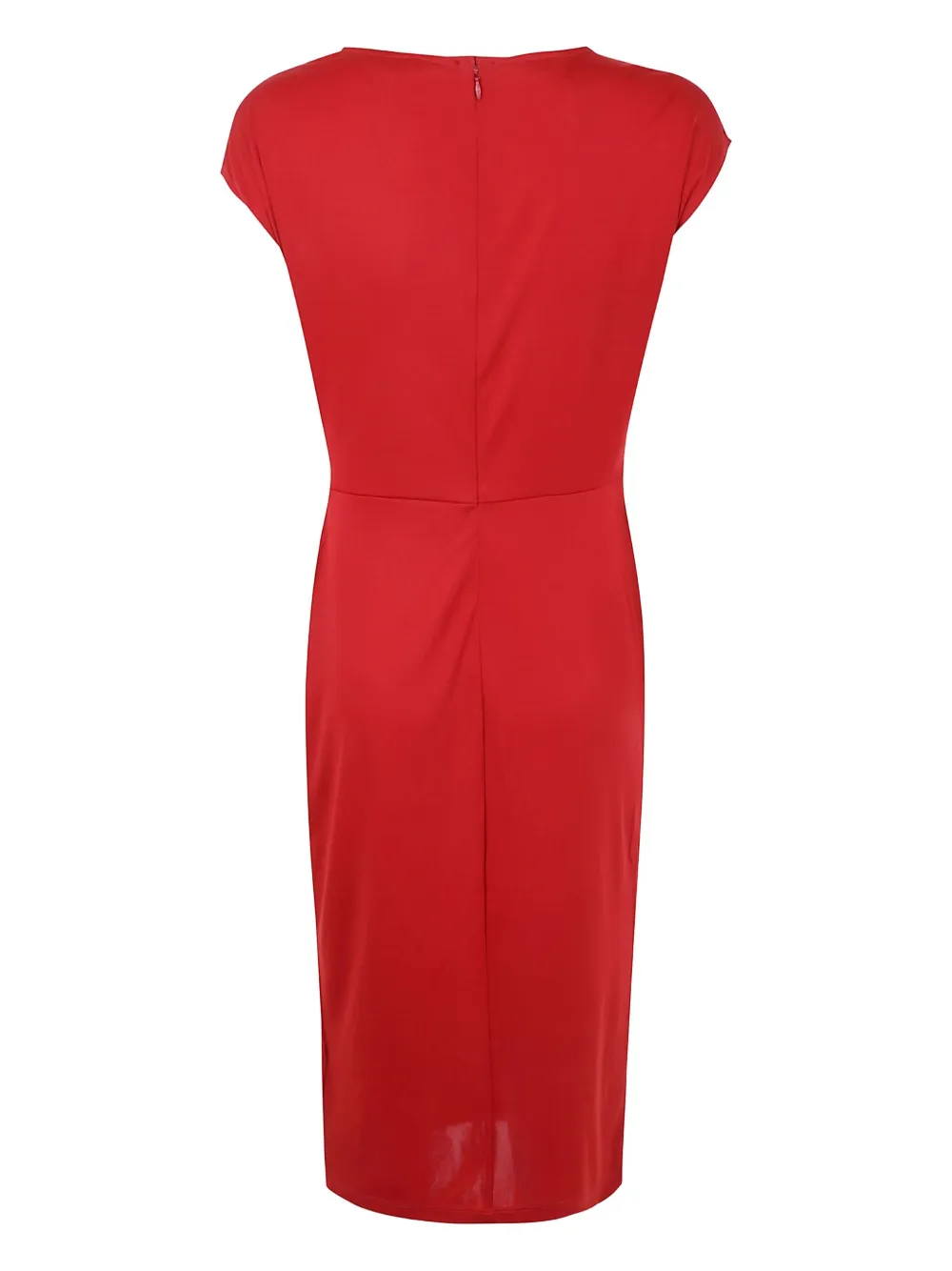 Lauren Ralph Lauren ring-detail midi dress Rood