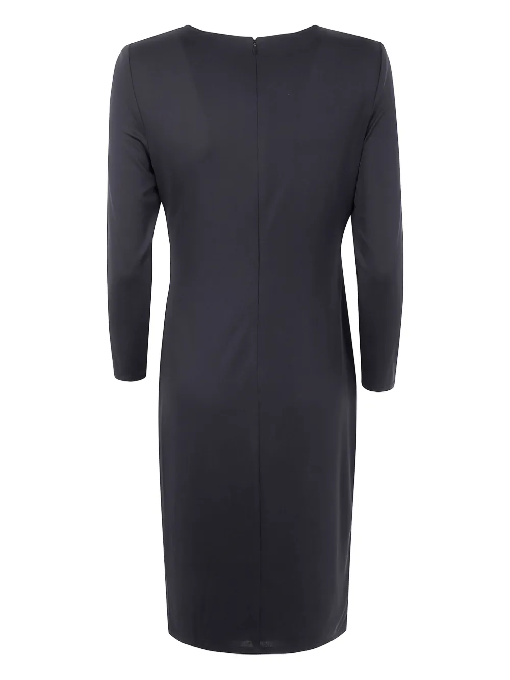 Lauren Ralph Lauren Midi-jurk met cropped mouwen en ring Zwart