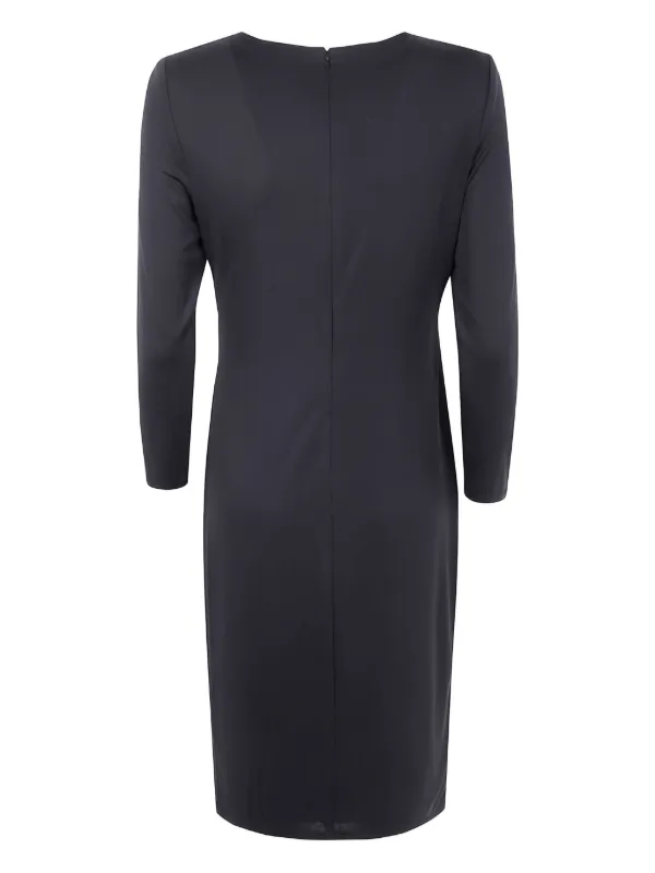 Lauren Ralph Lauren ring-embellished three-quarter Sleeves Midi Dress | Black | FARFETCH Lauren Ralph Lauren ring-embellished three-quarter Sleeves Midi Dress | Black | FARFETCH