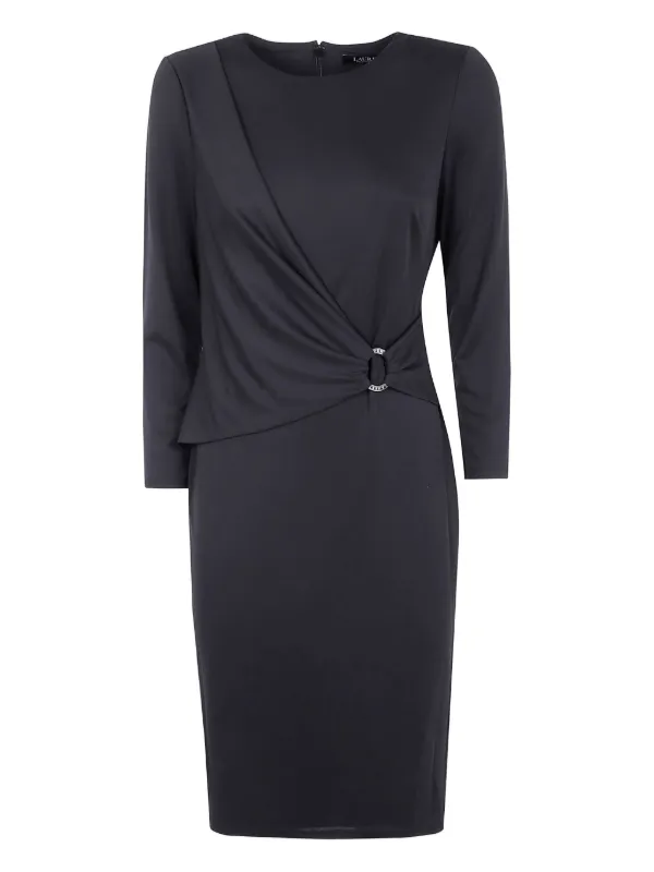 knee length dresses for ladies Adrianna Papell Pleated Tie Waist Midi Dress main image 0