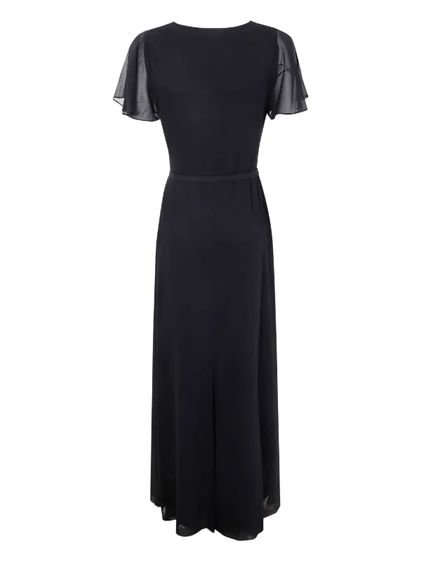 ralph lauren dresses black and white Vintage 90s Ralph Lauren Silk & Velvet Dress