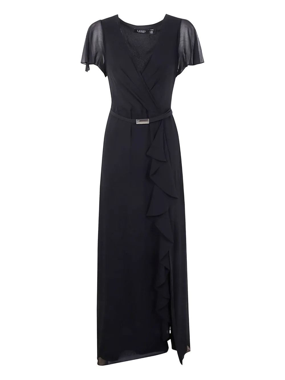 Lauren Ralph Lauren Maxi-jurk met ruches Zwart