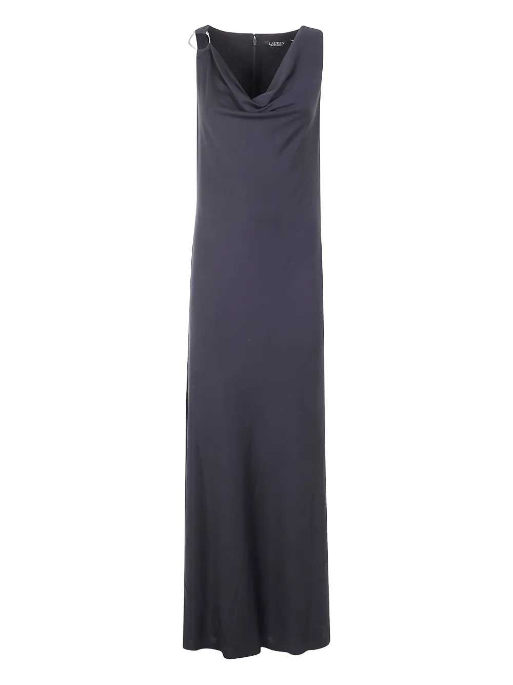 Lauren Ralph Lauren Maxi-jurk met col en ringdetail Zwart