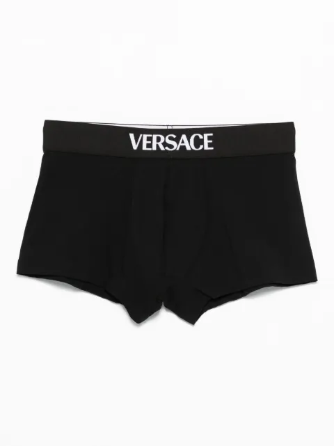 Versace logo-band boxer shorts