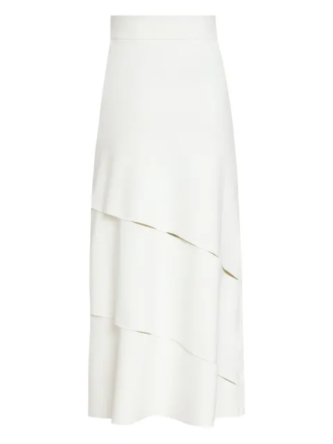 Gloria Coelho layered slit midi skirt