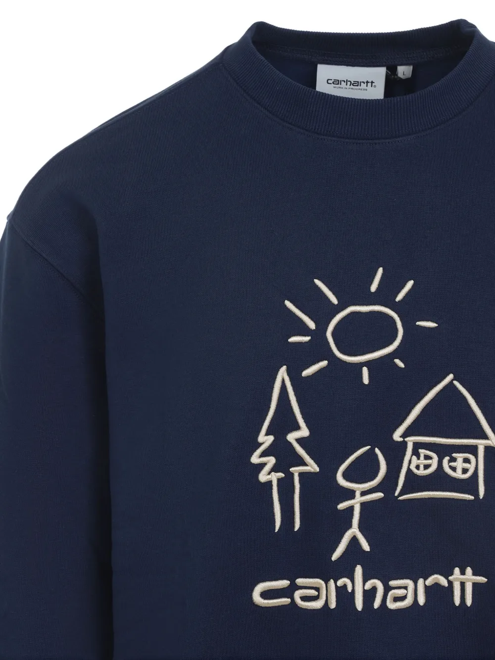 Carhartt WIP Sweater met borduurwerk Blauw