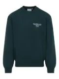 Carhartt WIP logo-embroidered crew-neck sweatshirt - Green