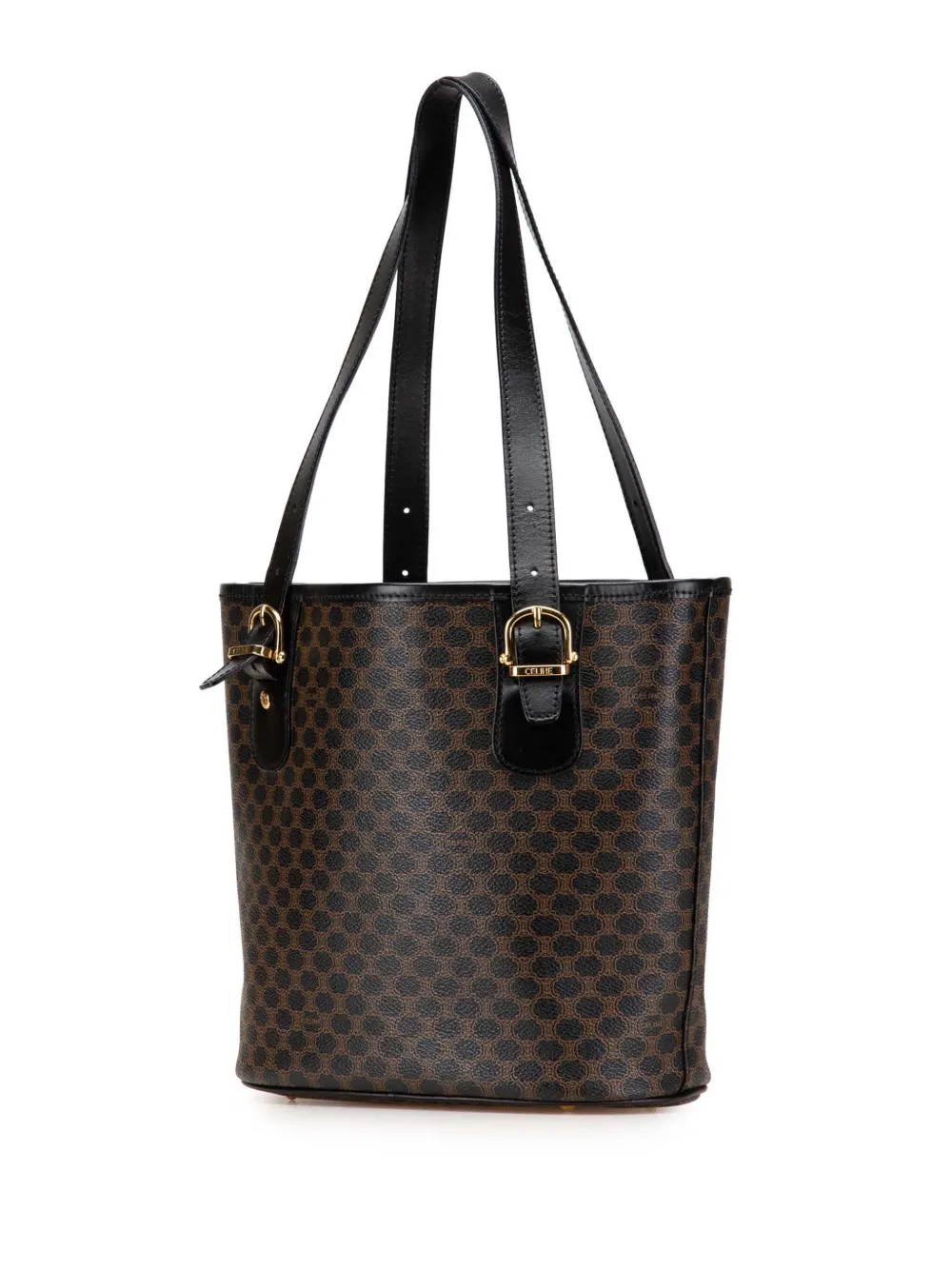 Pre-owned Celine 1998 Macadam Coated Canvas Tote Bag