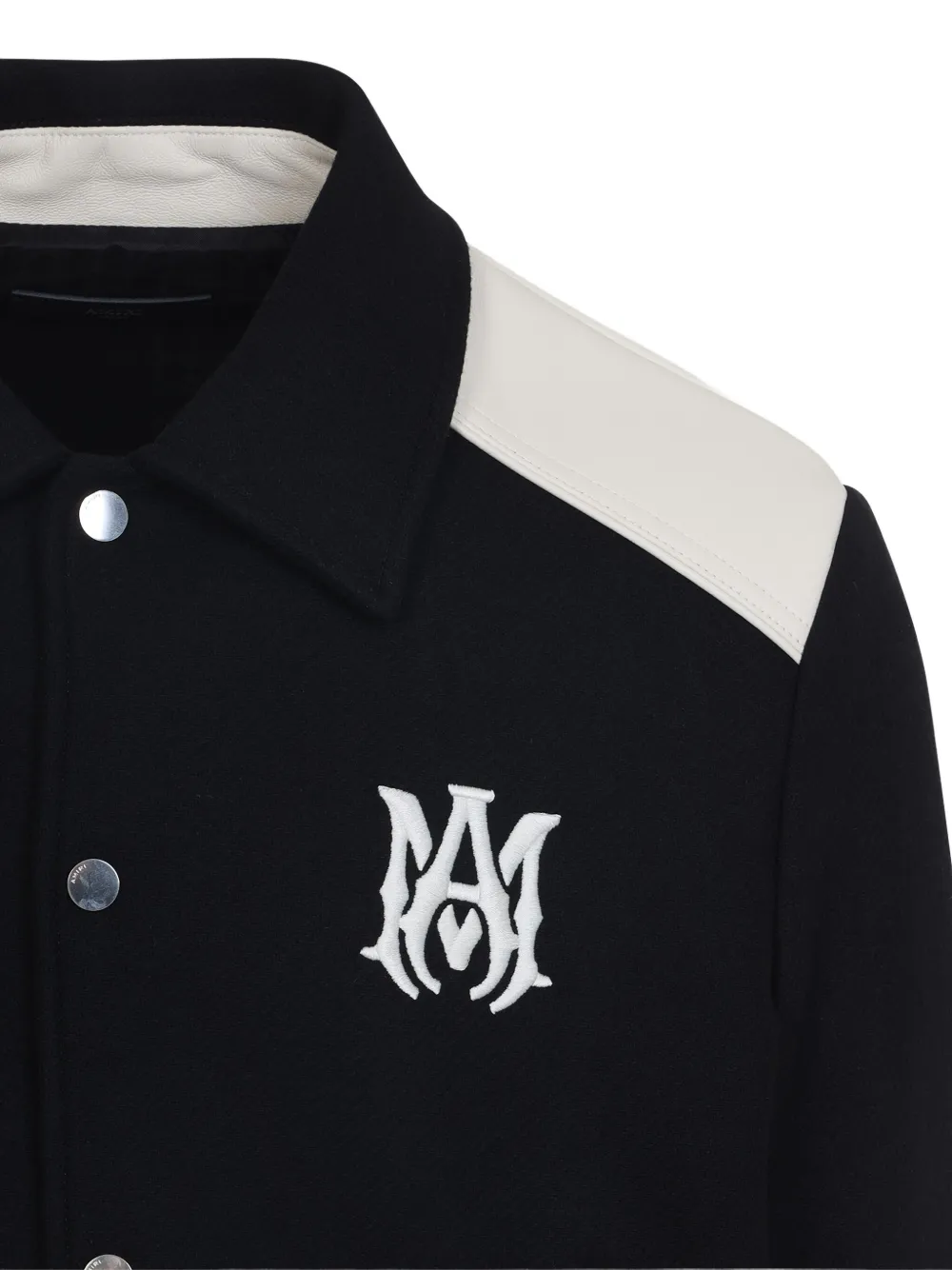 AMIRI Bomberjack met geborduurd logo Zwart