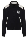 AMIRI varsity logo-embroidered jacket - Black